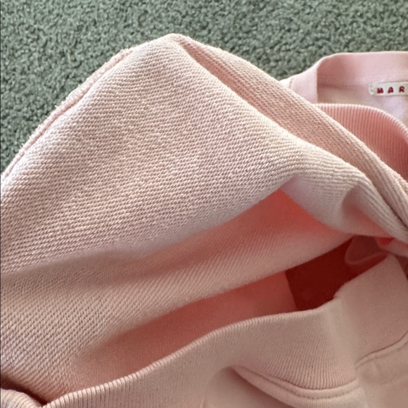 Pink Cropped Oversized Sweatshirt - Picture 5 of 6